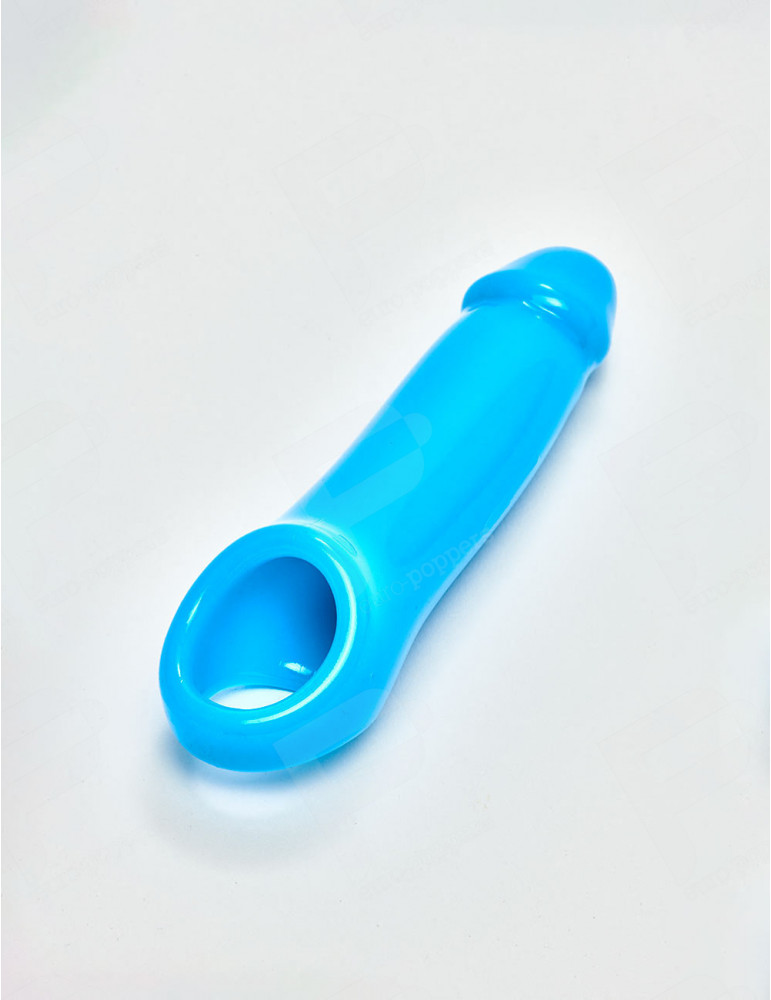 Funda Extensora Para Pene Azul Brillante