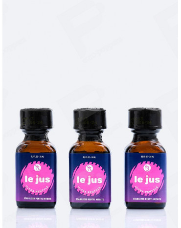 Pack de 3 poppers Le Jus Ultra Pentyle 24 ml