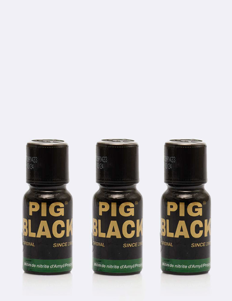 Pack de 3 poppers Pig Black