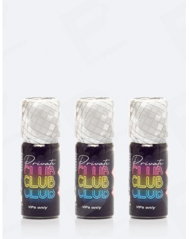 Pack de 3 Poppers Private Club 10 ml