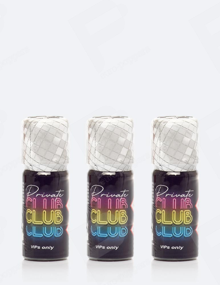 Pack de 3 Poppers Private Club 10 ml