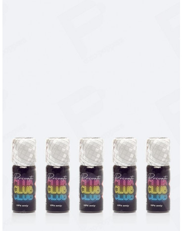 Pack de 5 Poppers Private Club 10 ml
