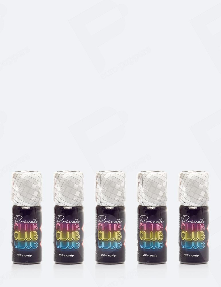 Pack de 5 Poppers Private Club 10 ml