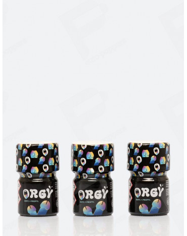 Pack de 3 poppers Orgy 15 ml