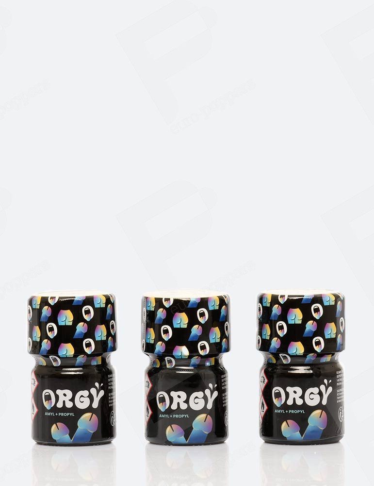 Pack de 3 poppers Orgy 15 ml