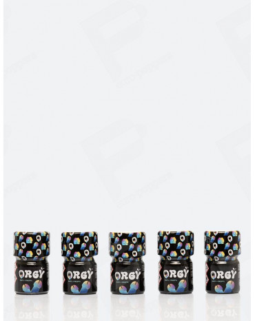 Pack de 5 poppers Orgy 15 ml