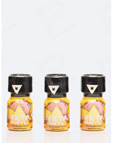 Pack de 3 poppers de Meta Amyl 10 ml
