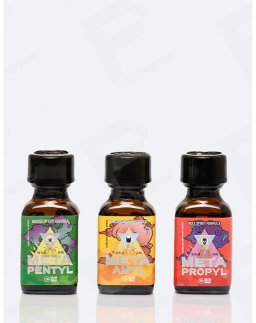 3 poppers Meta Trío 24 ml