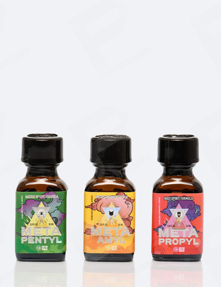 3 poppers Meta Trío 24 ml