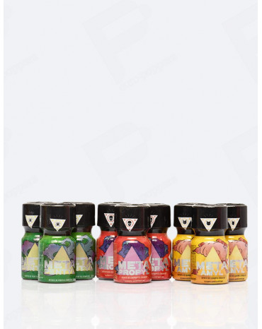 Pack de 18 poppers Trío meta combinados