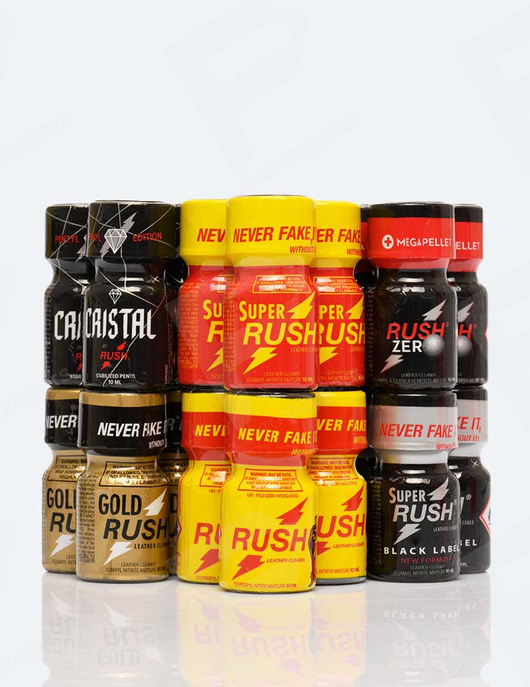 Pack de 18 Poppers Variados De Rush