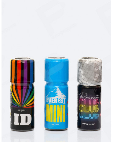 Trío Sensacional: Poppers ID, Private Club, Everest Mini Edition