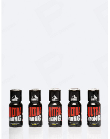 Pack de 5 poppers Ultra Strong 15 ml