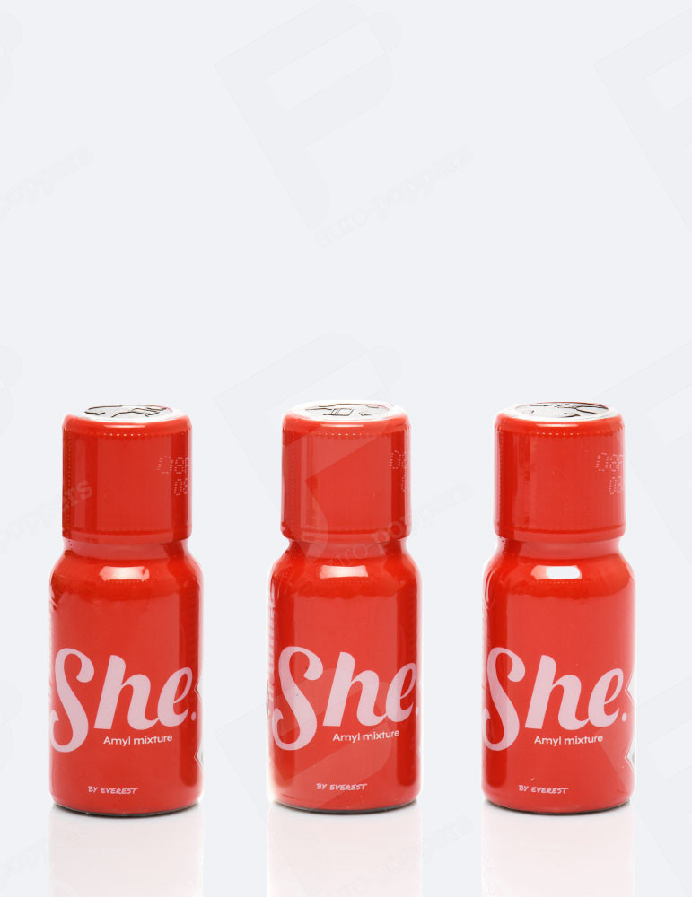 Pack de 3 poppers She 15 ml