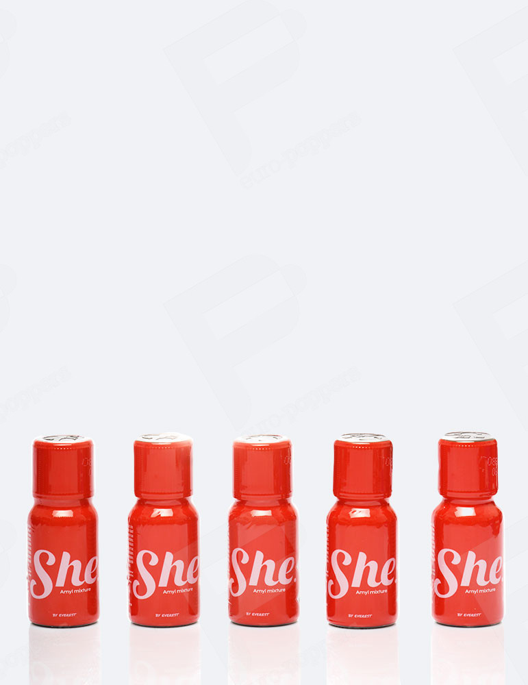 Pack de 5 Poppers She 15 ml