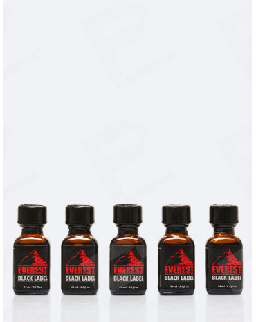 popper Everest Black Label bote de 24 ml x5