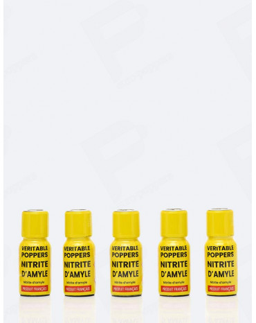 Pack 5 Poppers Véritable - 15ml