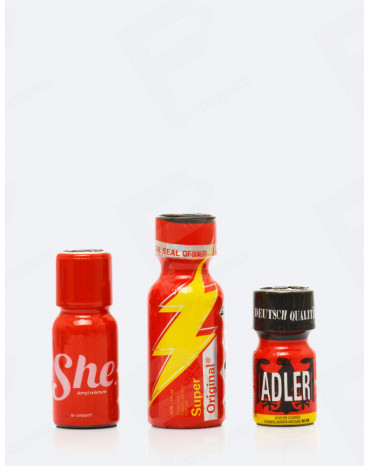 Pack Rojo poppers Sevilla