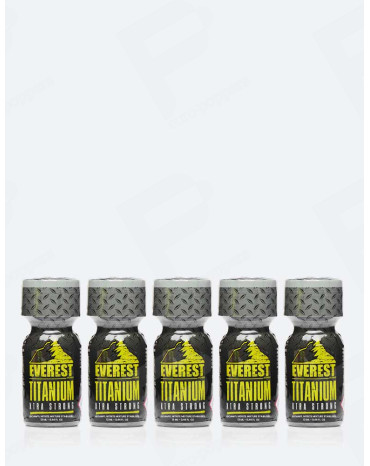 Pack 5 Popper Everest Titanium 13 ml