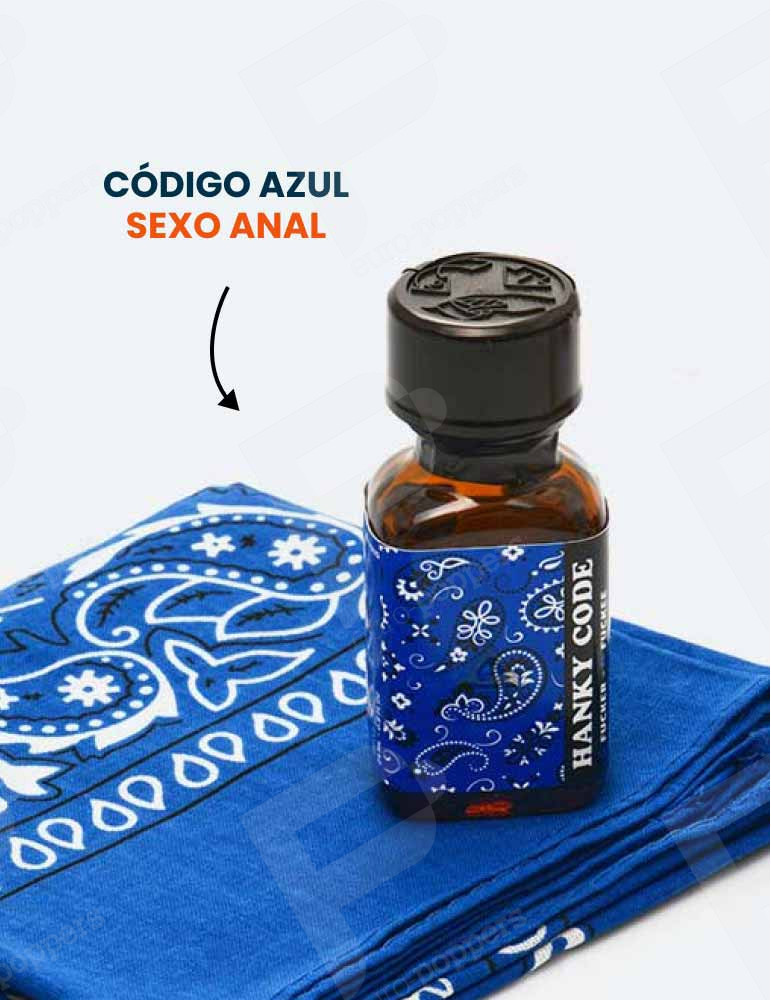 Popper Hanky Code Azul 24ml + Bandana-4-5