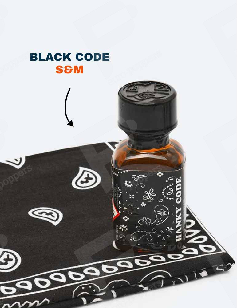 Popper Hanky Code Negro 24ml + Bandana-5