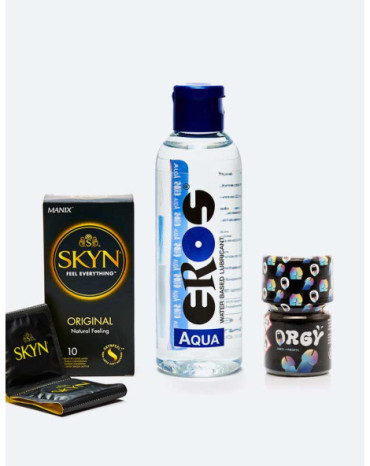 Pack Follamigo: Poppers + Lubricante + Preservativos