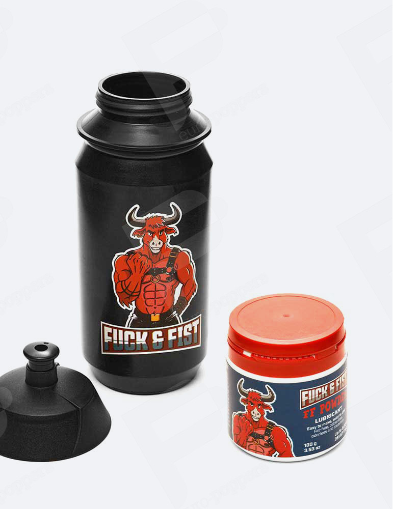 Pack Polvo Lubricante 100gr + Botella 500 ml Fuck & Fist