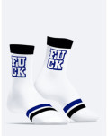 Calcetines blancos Fuck University SneakXX