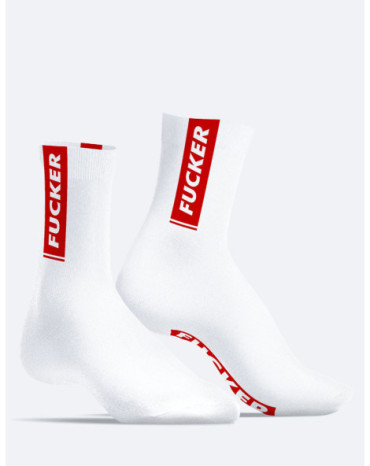 Calcetines blancos Stripe Fucker SneakXX