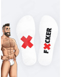 Calcetines blancos Fucker SneakXX 3