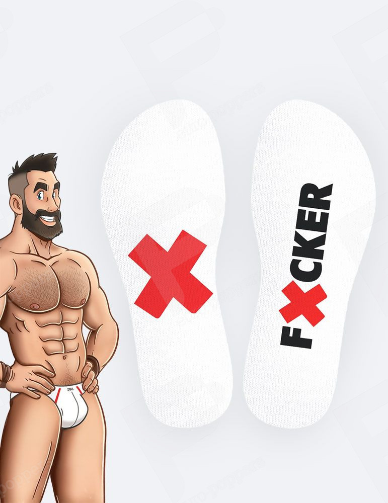 Calcetines blancos Fucker SneakXX 3