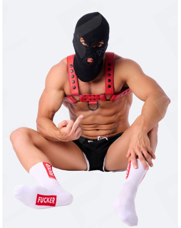 Calcetines blancos Stripe Fucker SneakXX