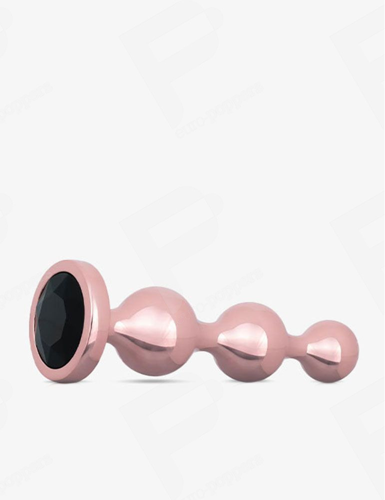 Rosy Gold – Juego de 3 Plugs Anales Metálicos – Acabado Oro Rosa 3