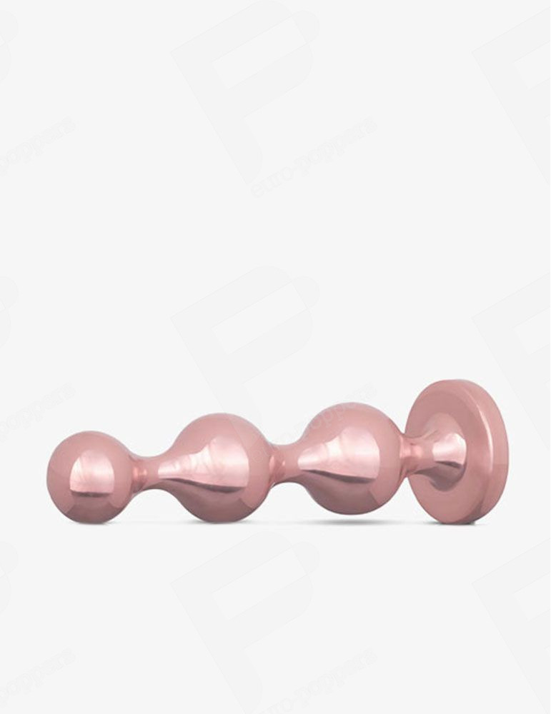 Rosy Gold – Juego de 3 Plugs Anales Metálicos – Acabado Oro Rosa 4
