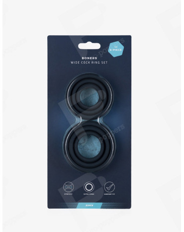 Pack de 6 anillos de silicona para el pene – Boners