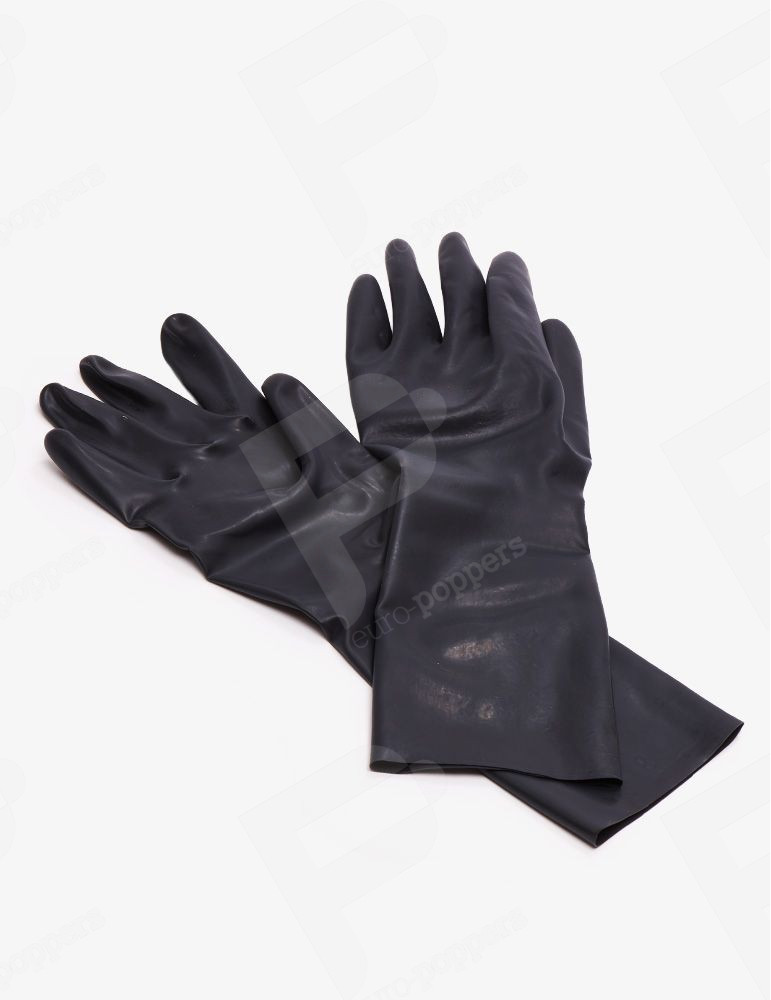 Guantes para fisting - Látex - Negro