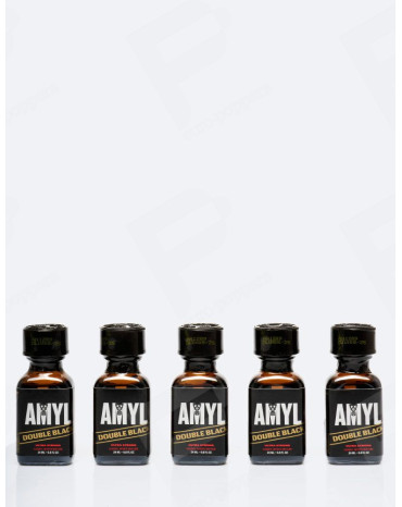 Pack de poppers Amyl Double Black 24 ml