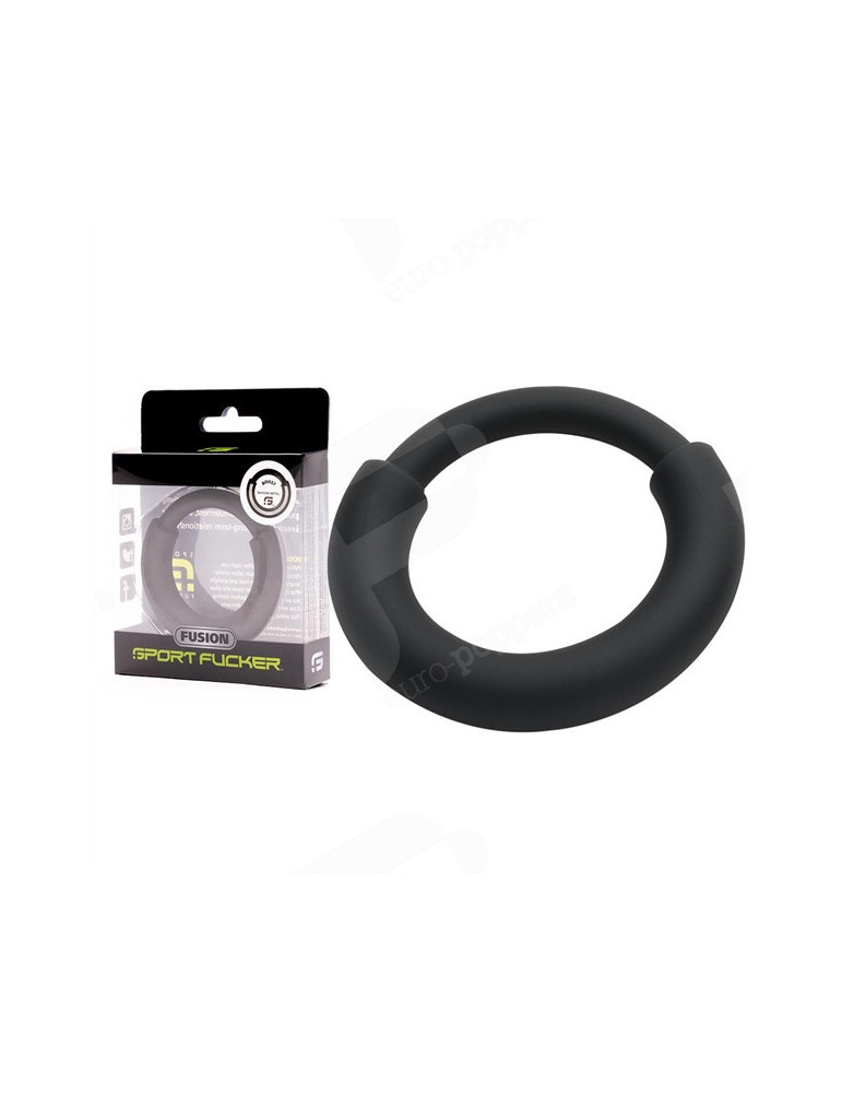 Anillo Peniano Silicona & Acero XL – Steel Fusion Negro 4,2 cm