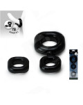 Pack Anillos Para Pene Sport Fucker - 2 en 1 - Negro