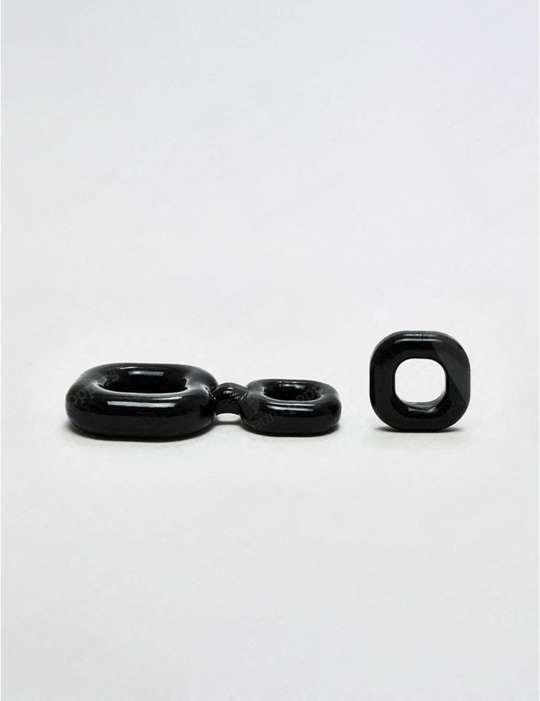 Anillos Para Pene Pack Anillos Para Pene Sport Fucker - 2 en 1 - Negro