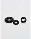 Pack Anillos Para Pene Sport Fucker - 2 en 1 - Negro