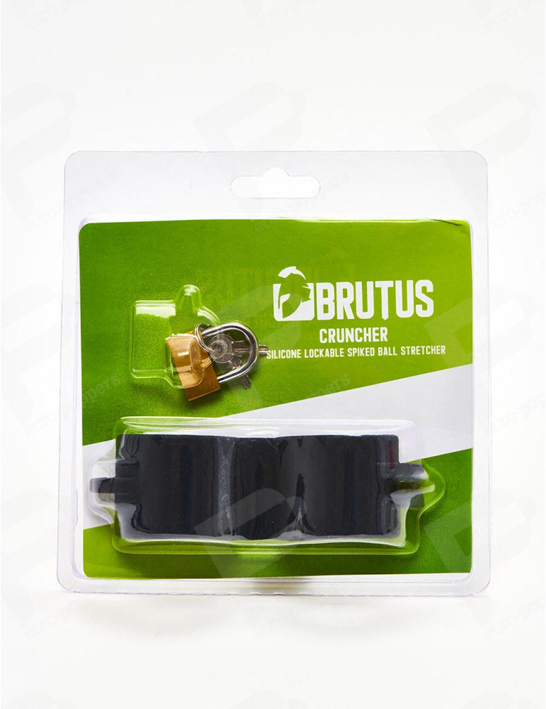 Juguetes Eróticos Brutus Ballstretcher de Silicona – Negro