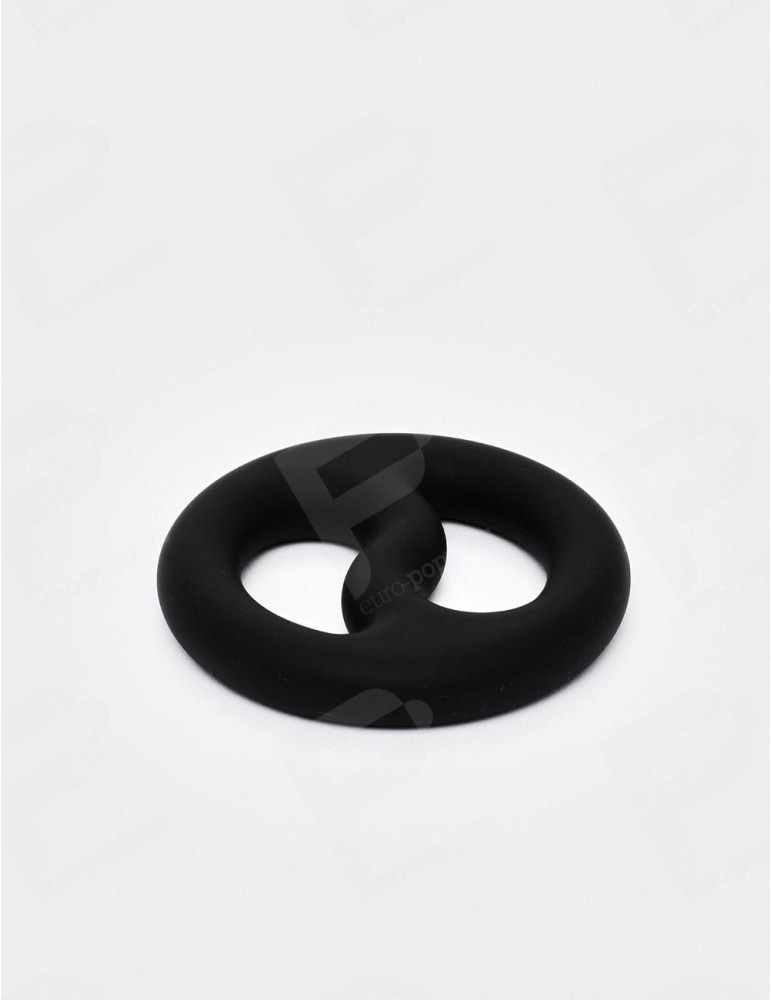  Anillo Para Pene Y Ball Stretcher Yin-Yang - Duo Ring - Silicona