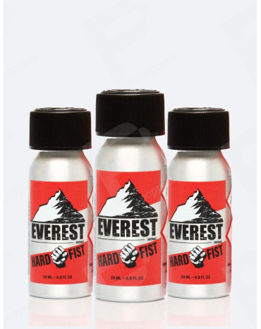 Pack de 3 poppers Everest Hard Fist 24 ml