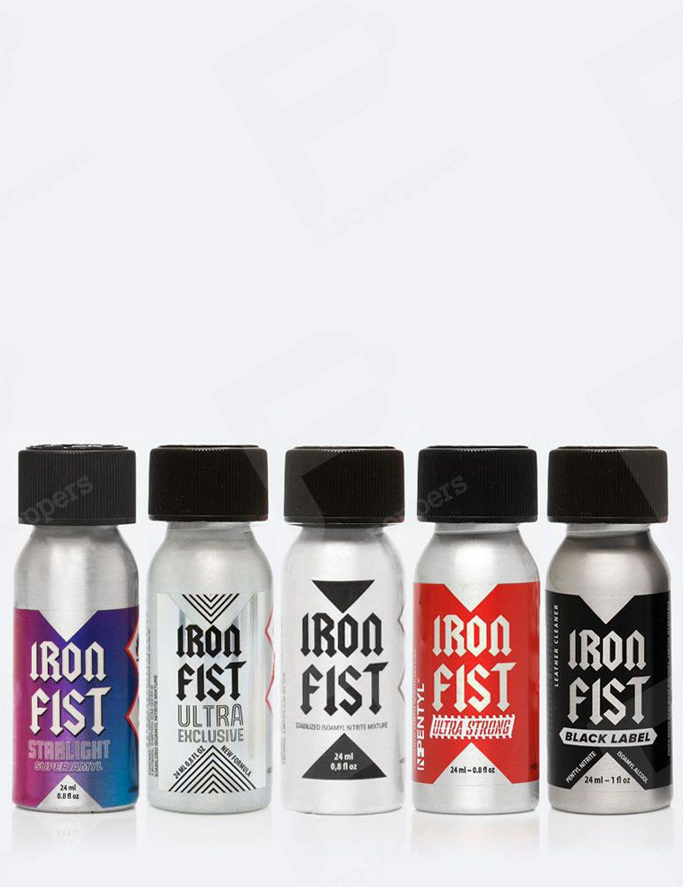 Pack 5 Mix Poppers Iron Fist 24 ml