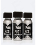 Pack de 3 poppers Iron Fist Black Label 24 ml