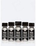Pack de 5 poppers Iron Fist Black Label - 24 ml