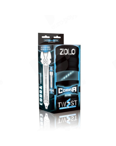 Masturbador Zolo Twist Cobra Blanco - Zolo