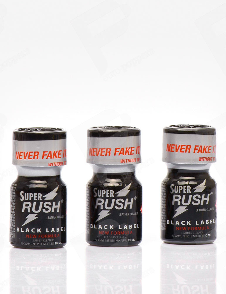 3 Super Rush Black Label poppers 10 ml