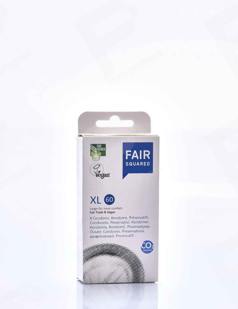 Condones Veganos Fair Squared XL 8 Unidades